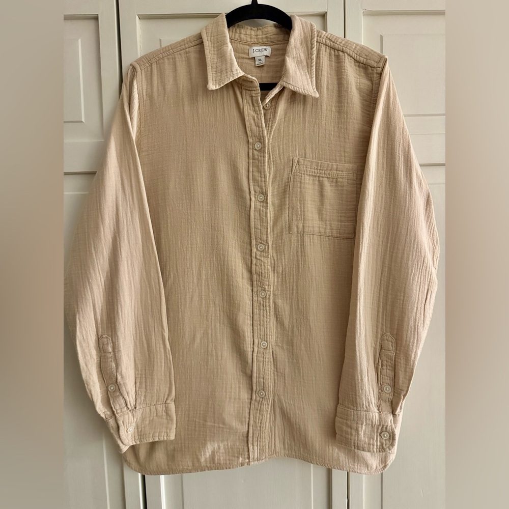 J. Crew Women’s Double Gauze Button Up